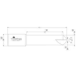 CHAMFER CUTTER - LONG REACH TIPPED OFF