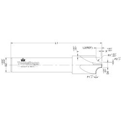 CORNER ROUNDING END MILL - REDUCED SHANK