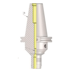 CT50 HC 1.0'' - 101.60 Hydraulic Expansion Chuck Balanced to G2.5 25,000 RPM (ANSI B 5.50)