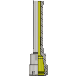 D1/2 '' ER08M L 100 ER Cylindrical Collet Chuck With Mini Nuts