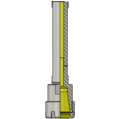 D3/4'' ER20M L 200 ER Cylindrical Collet Chuck With Mini Nuts