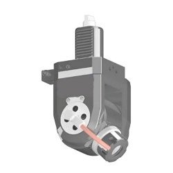 VDI 40, variable angle tool holder, coupling DIN 1809, no internal cooling, 25/1