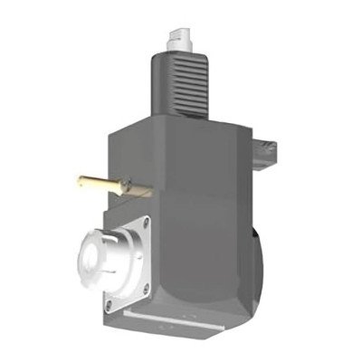 VDI 40, angular tool holder, coupling DIN 1809, no internal cooling, 25/1.2-100