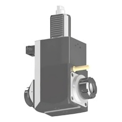 VDI 40, angular tool holder, coupling DIN 1809, with 80bar internal cooling, 25/3.3-100
