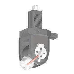 VDI 50, variable angle tool holder, coupling DIN 1809, with internal cooling, 25/2.2