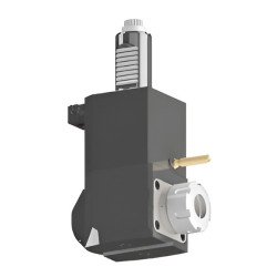 VDI 30, angular tool holder, coupling DIN 5480, with internal cooling, 25/2.1-100