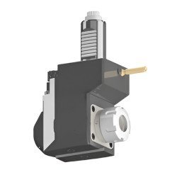 VDI 30, angular&offset tool holder, coupling DIN 5480, with internal cooling, 25/2.1-75