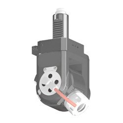VDI 30, variable angle tool holder, coupling DIN 5480, with internal cooling, 25/2