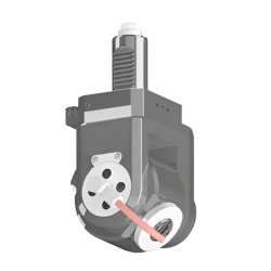 VDI 30, variable angle tool holder, coupling DIN 5480, with internal cooling, 16/2