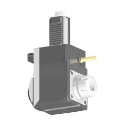 VDI 40, angular tool holder, coupling DIN 5480, with internal cooling, 25/2.1-80 VDI 40, angular tool holder, coupling DIN 5480, with internal cooling, 25/2.1-80