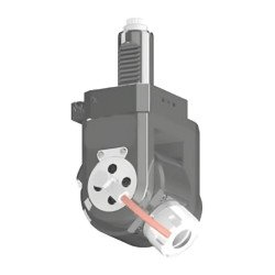 VDI 50, variable angle tool holder, coupling DIN 5480, with internal cooling, 25/2