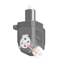 VDI 40, variable angle tool holder, coupling DIN 5482, with internal cooling, 25/2