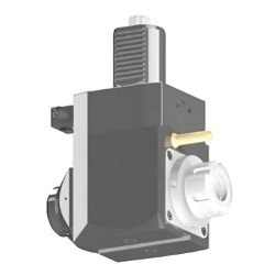 VDI 40, angular tool holder, coupling DIN 5482, with 80bar internal cooling, 25/3.1-80