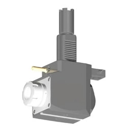 VDI 40, angular tool holder, coupling HAAS, with internal cooling, same rotation, 32/2.2-69BS