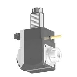 VDI 40, angular tool holder, coupling TOEM, with internal cooling, 25/2.1-80