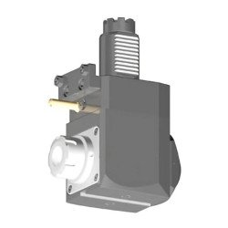 VDI 40, angular tool holder, coupling TOEM, with internal cooling, 25/2.2-80D