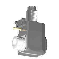 VDI 40, angular tool holder, coupling TOEM, no internal cooling, 32/1.2-80D