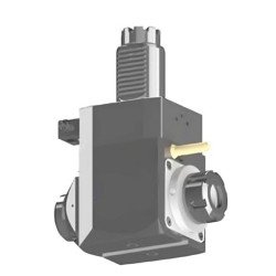 VDI 40, angular tool holder, coupling TOEM, with 80bar internal cooling, 25/3.3-80