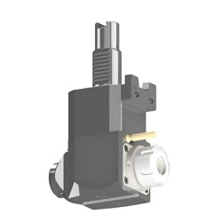 VDI 30, angular tool holder, coupling INDEX/TRAUB, with 80bar internal cooling, 25/3.1-85