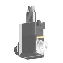 VDI 40, angular tool holder, coupling INDEX/TRAUB, with 80bar internal cooling, 25/3.1-100