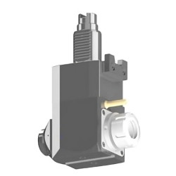 VDI 40, angular tool holder, coupling INDEX/TRAUB, with 80bar internal cooling, 32/3.1-100
