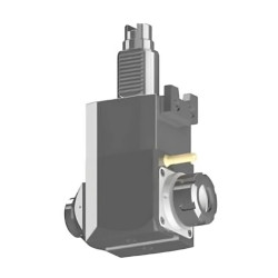 VDI 40, angular tool holder, coupling INDEX/TRAUB, with 80bar internal cooling, 32/3.3-100