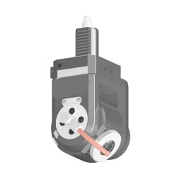 VDI 30, variable angle tool holder, coupling FLAT(~DIN 1809), with internal cooling, 16/2B