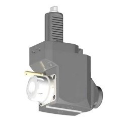 VDI 30, angular&offset tool holder, coupling FLAT(~DIN 1809), with 80bar internal cooling, 25/3.2-75B
