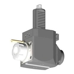 VDI 30, angular tool holder, coupling FLAT(~DIN 1809), with 80bar internal cooling, 25/3.2-55B