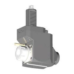 VDI 30, angular&offset tool holder, coupling FLAT(~DIN 1809), with 80bar internal cooling, 25/3.2-75B