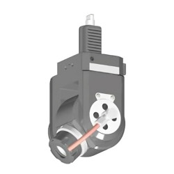 VDI 30, variable angle tool holder, coupling FLAT(~DIN 1809), no internal cooling, 25/1.2B