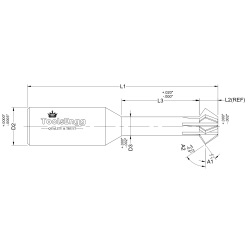 DOUBLE ANGLE SHANK CUTTER - DUAL ANGLE