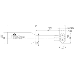 DOUBLE ANGLE SHANK CUTTER - FLAT