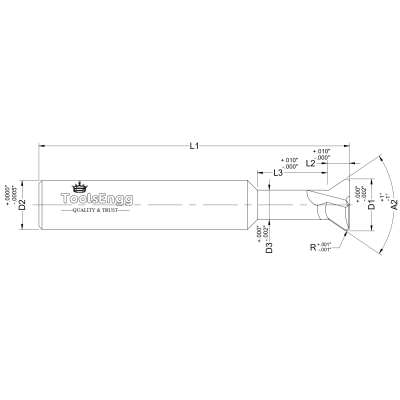 DOVETAIL CUTTER - REACHED Reached Dovetail Cutters