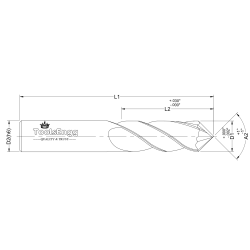 DRILL MILL - HELICAL TIP