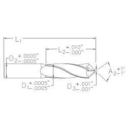 DRILL MILL - MINIATURE - TIP FLAT