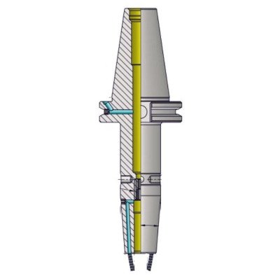 DV40 SFH05 160 (AD+B) Shrink Fit Holder With Coolant Jet (FCC - Face Coolant Channel) (Balanced to G2.5 25000 RPM) (DIN 69871)