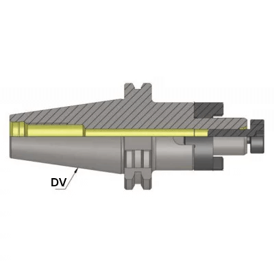 DV50 CSMA16 055 AD CombiShell Mill Adapter (Balanced to G 6.3 15000 RPM) (DIN 6358)