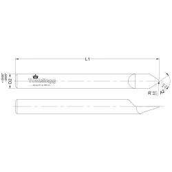 ENGRAVING CUTTER - RADIUSED