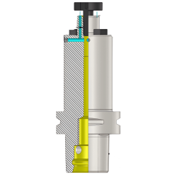 Polygonal Shank T4 FMH-K 16 035 Face Mill Holder(Through Coolant) (Balanced to G2.5 25000 RPM) (ISO 26623-1) (Compatible with Capto® Style C4)