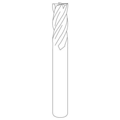 D3.0 x 8.0FL x 50OAL x 4SHK Flat Endmills for stainless steel D3.0 x 8.0FL x 50OAL x 4SHK Flat Endmills for stainless steel