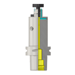 Polygonal Shank T6 HC FMH-K22 100  Hydraulic Expansion Face Mill Holder (Balanced to G2.5 25000 RPM) (ISO 26623-1) (Compatible with Capto® Style C6)
