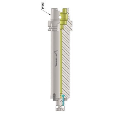 HSK-A 63 FMH-K16 300 Anti Vibration Facemill Through Coolant Holder (DIN 69893 -1) (DIN 6357)