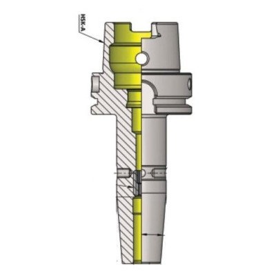 HSK-A 63 SFH16 160 Shrink Fit Holder (Balanced to G 2.5 25000 RPM)