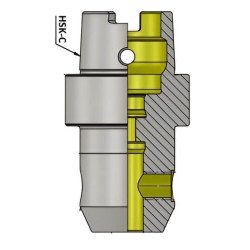 HSK-C40 Weldon Type Holder (DIN 69893 - 1)