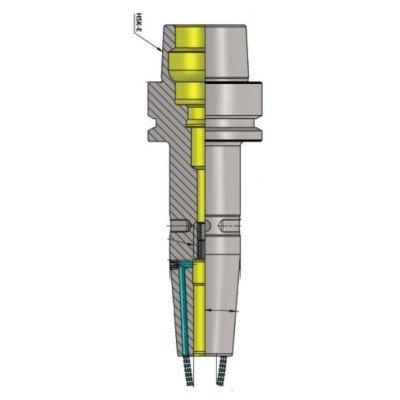 HSK-E 32 SFH3/16'' 060 Shrink Fit Holder With Coolant Jet (FCC - Face Coolant Channel) (Balanced to G2.5 25000 RPM)