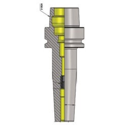 HSK-E 25 SFH1/2'' 050 SLIM 3 Degree Shrink Fit Holder (Balanced to G2.5 25000 RPM) (DIN 69893-1) 