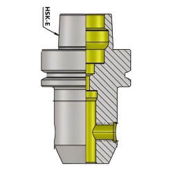 HSK-E 32 WE 06 060 Weldon Type End Mill Holder (Balanced to G2.5 25000 RPM) (DIN 6499)