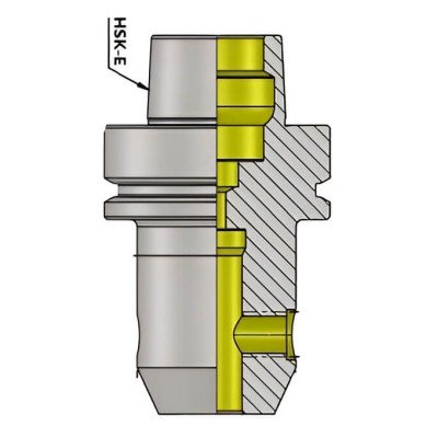 HSK-E 63 WN 20 080 Weldon Type Holder (Balanced to 2.5G 25000 RPM)