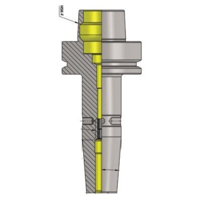 HSK 63F SFH32 160 Shrink Fit Holder (Balanced to G 2.5 25000 RPM)